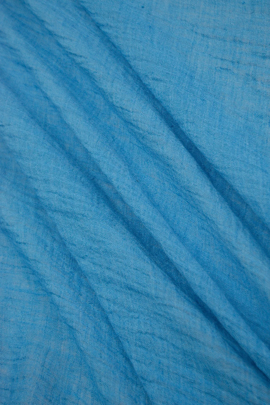Aqua Crinkled Washed Linen - Image 2