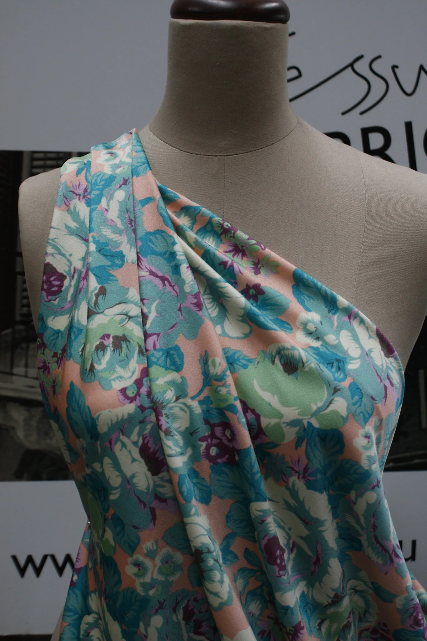 Aqua Rose Stretch - Swimwear Fabric - Image 5