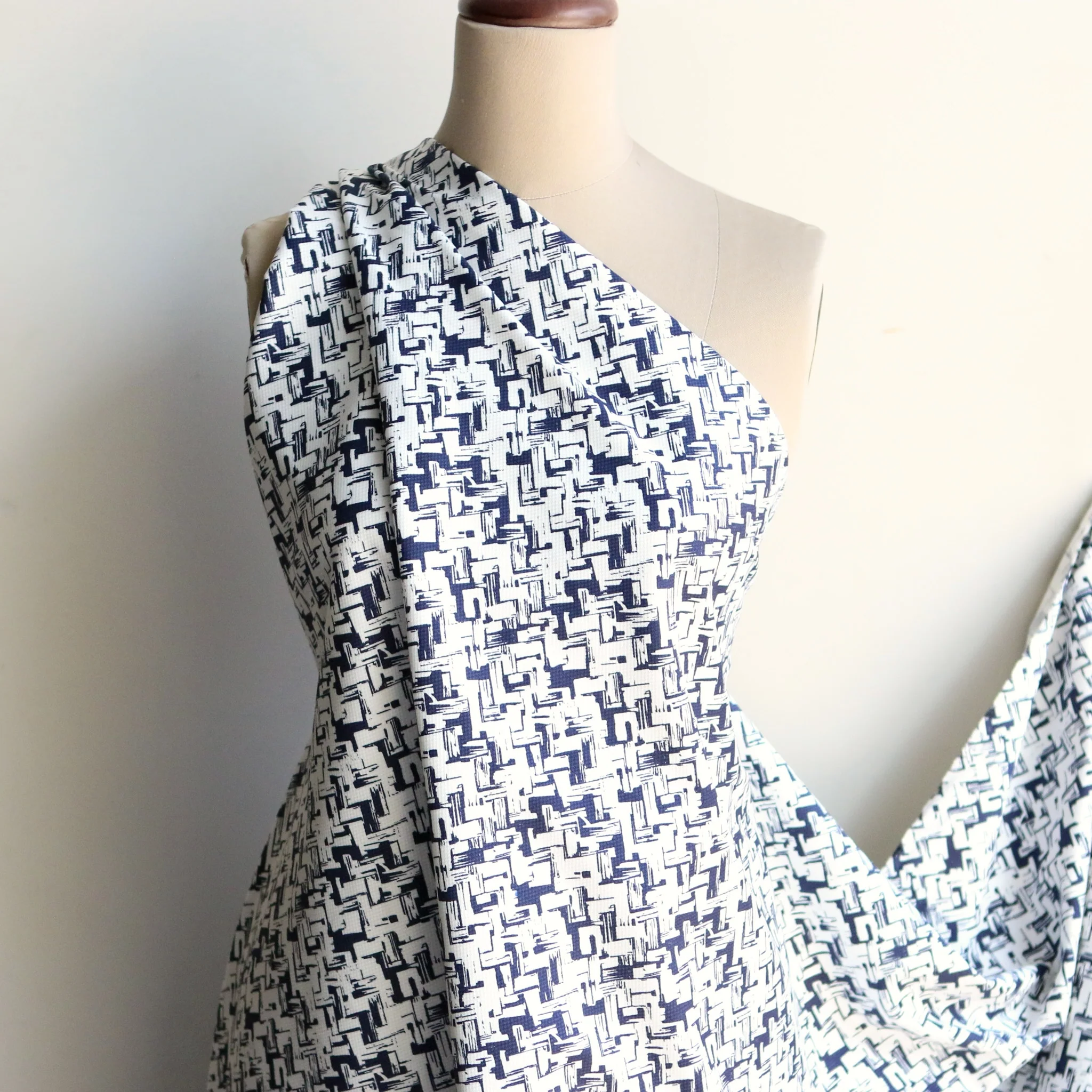 Aquila Navy Pique Jacquard - Image 5