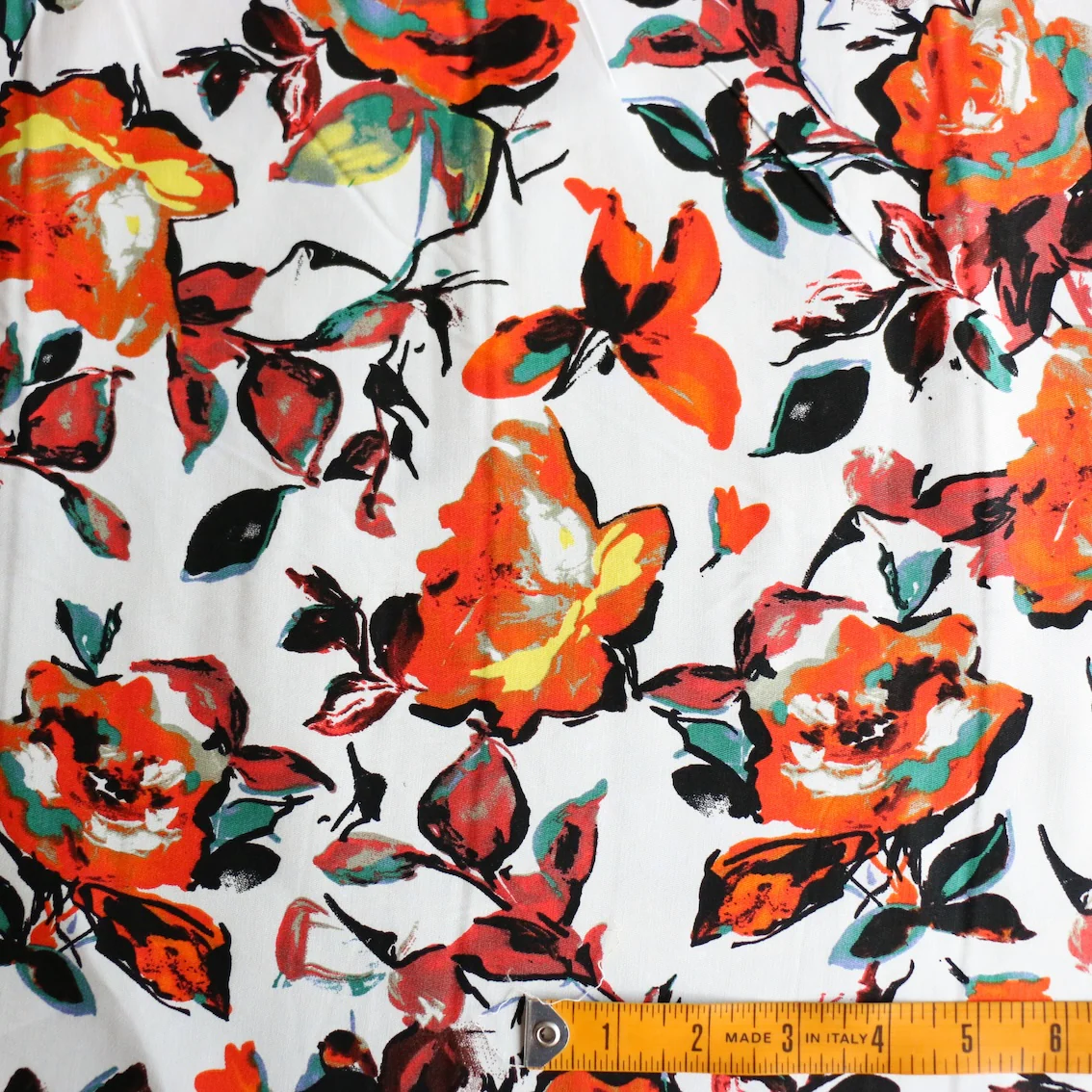 Arancia Flora Stretch Cotton - Image 3