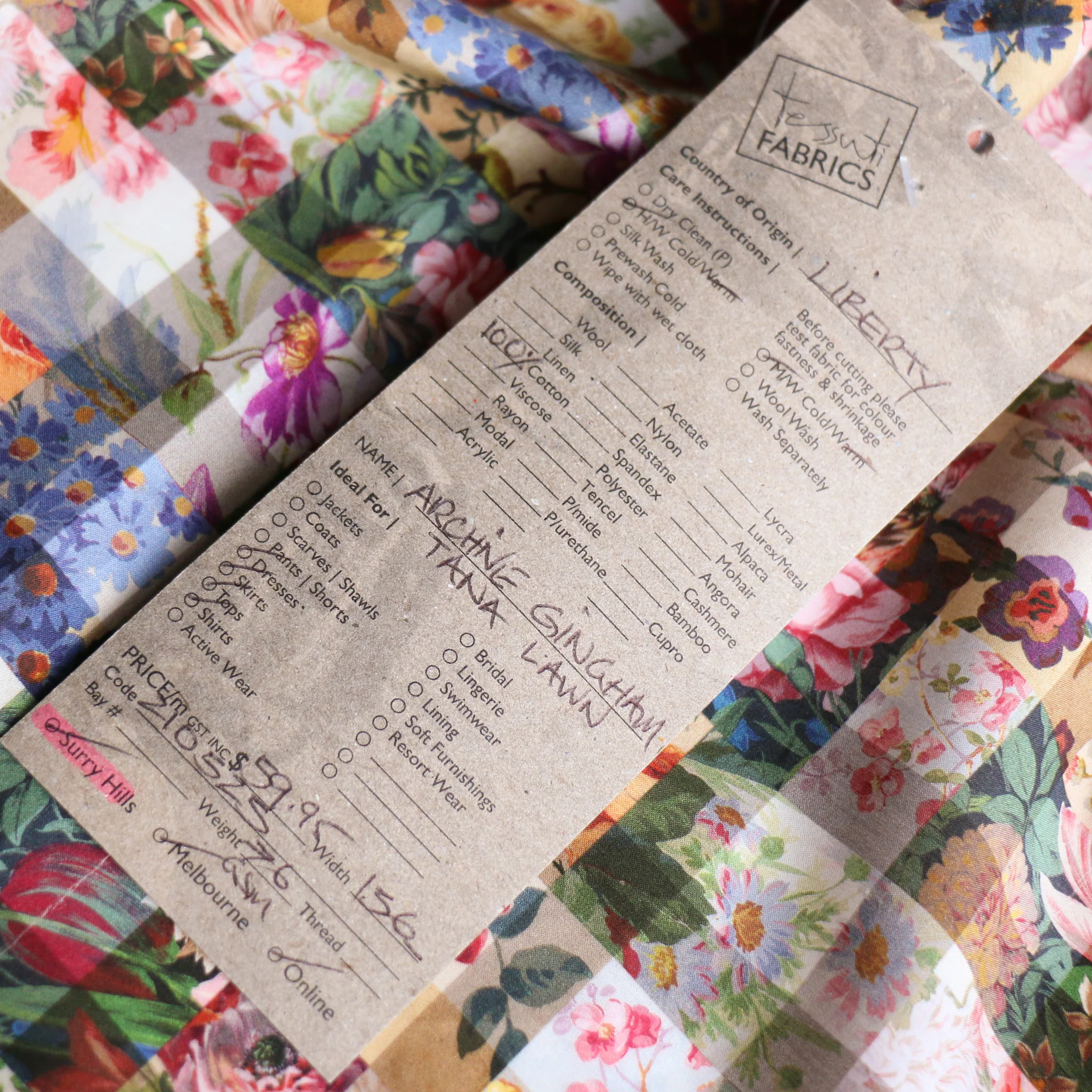 Archive Gingham - Liberty Tana Lawn⢠- Image 4