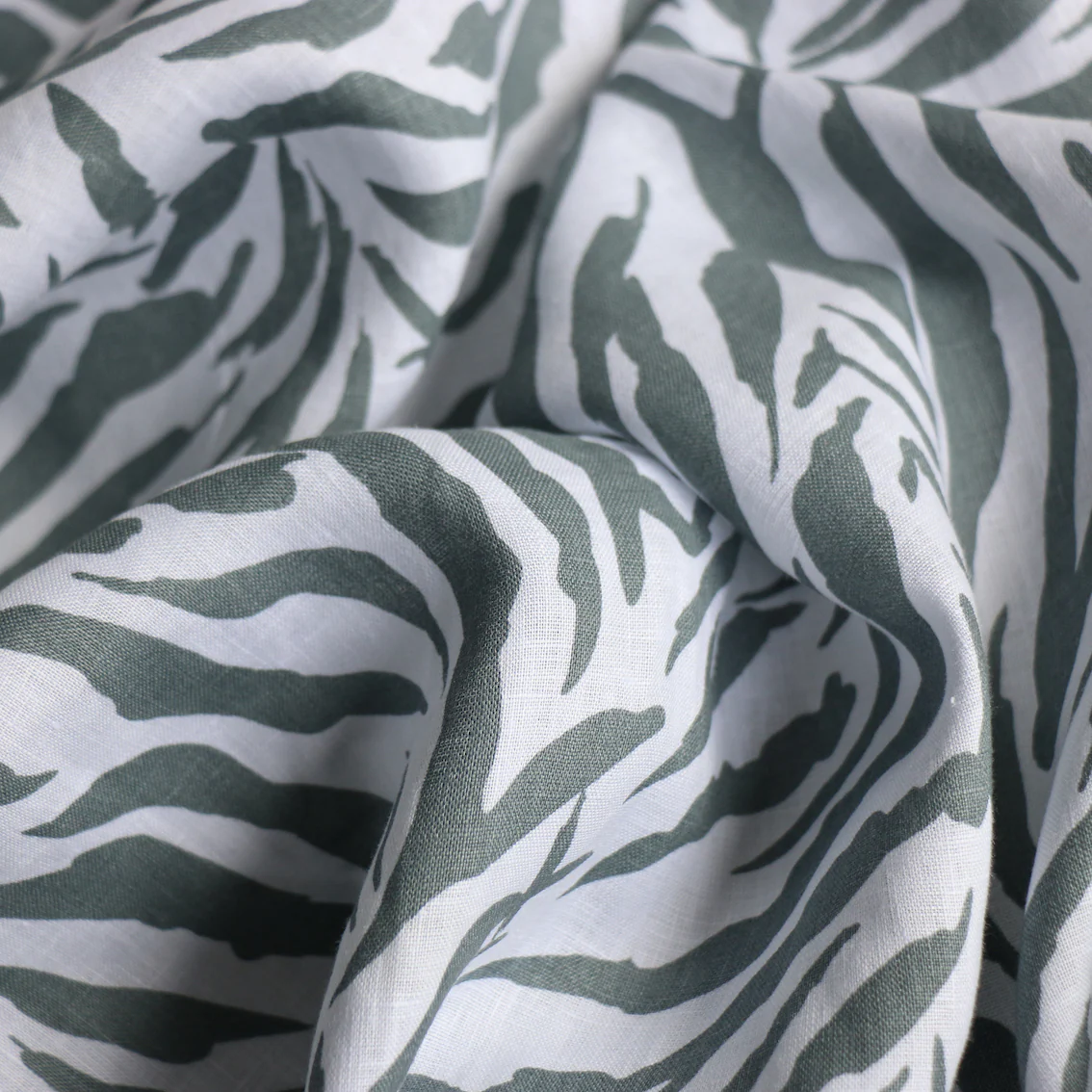 Arctic Stripe Printed Linen - Image 2