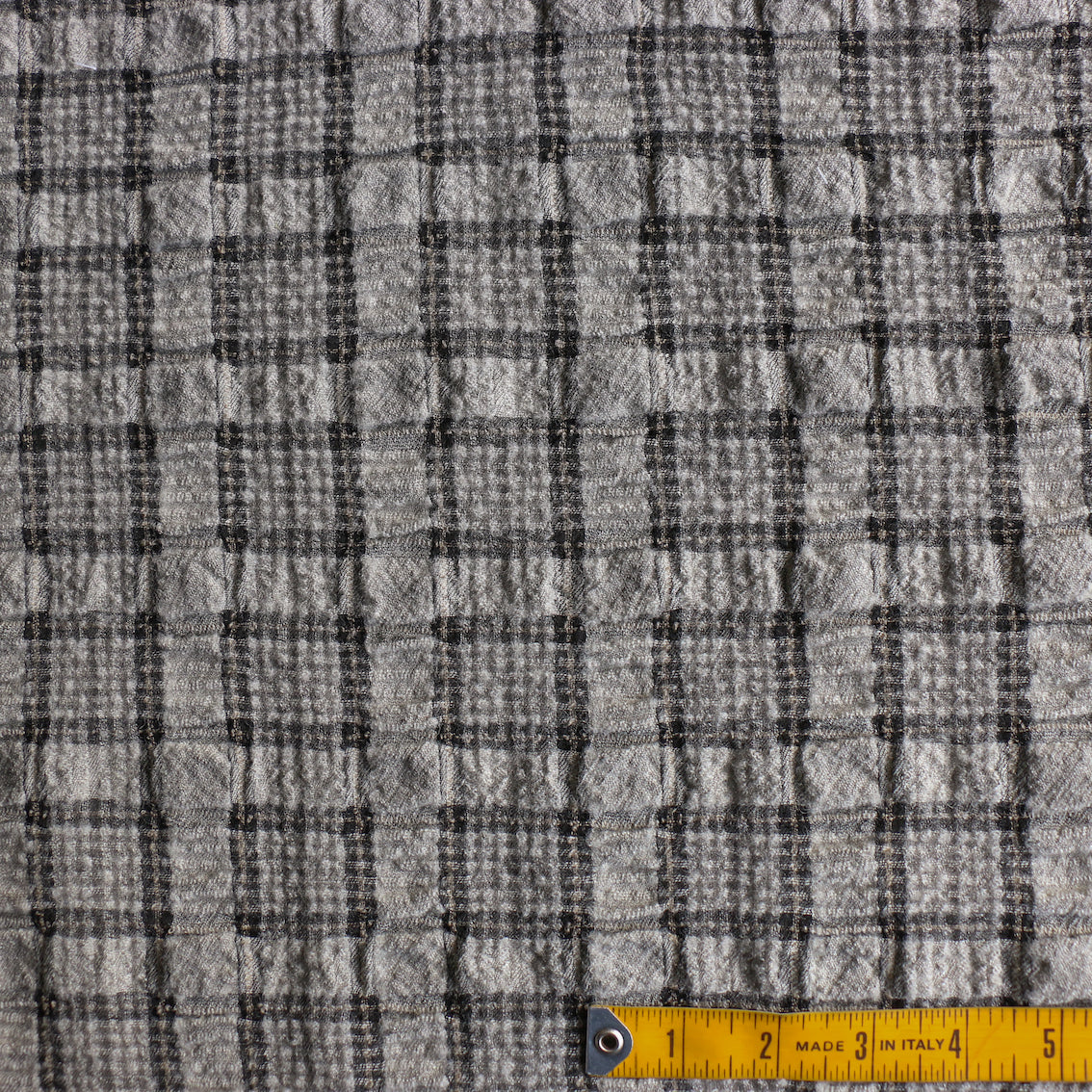 Argento/Black Seersucker Check - Image 3