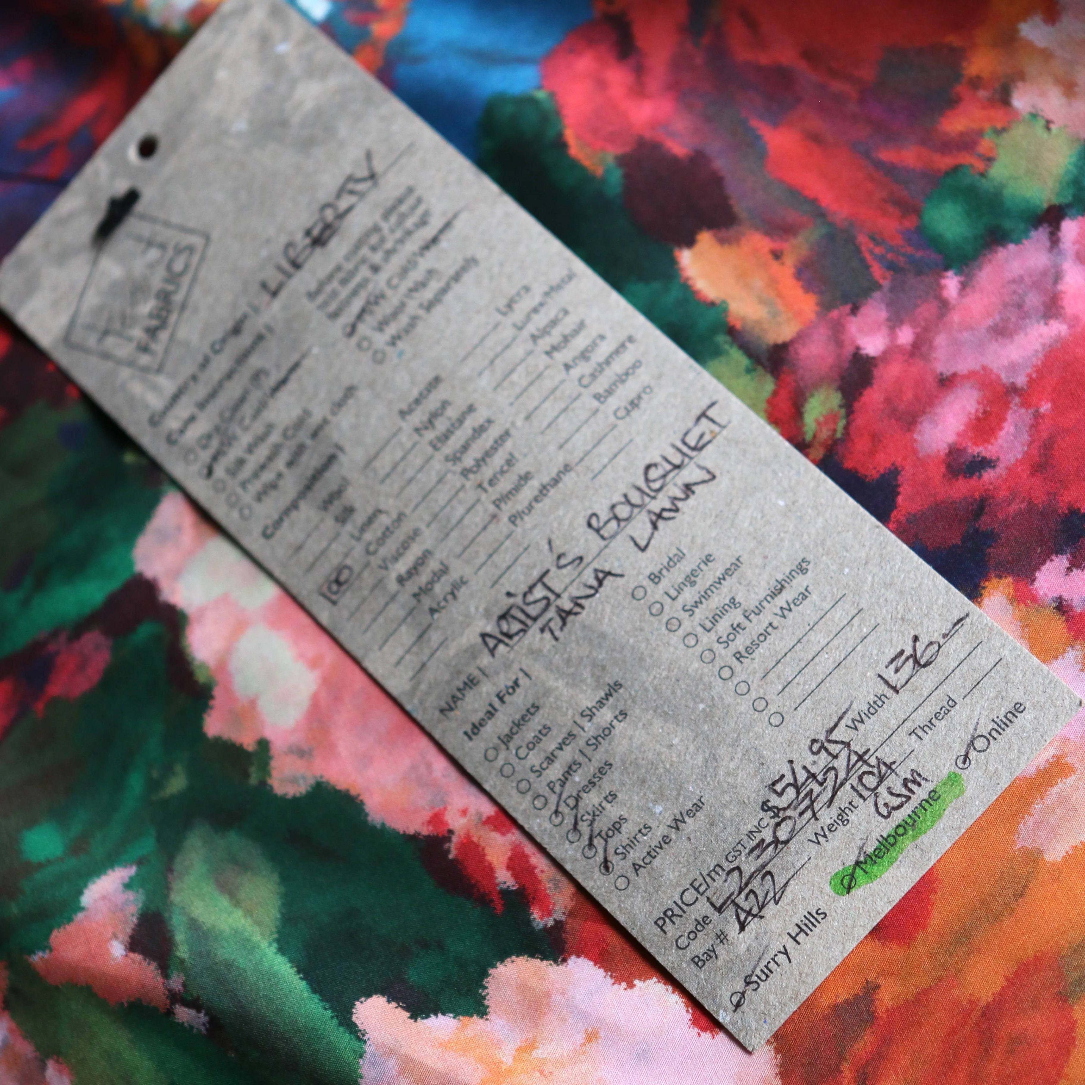 Artist's Bouquet Orange - Liberty Tana Lawn™ - Image 5