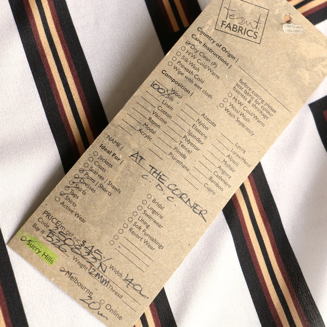 REDUCED - At The Corner - Silk Crepe De Chine - Image 5