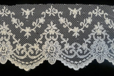 Aubergine Lace Trim