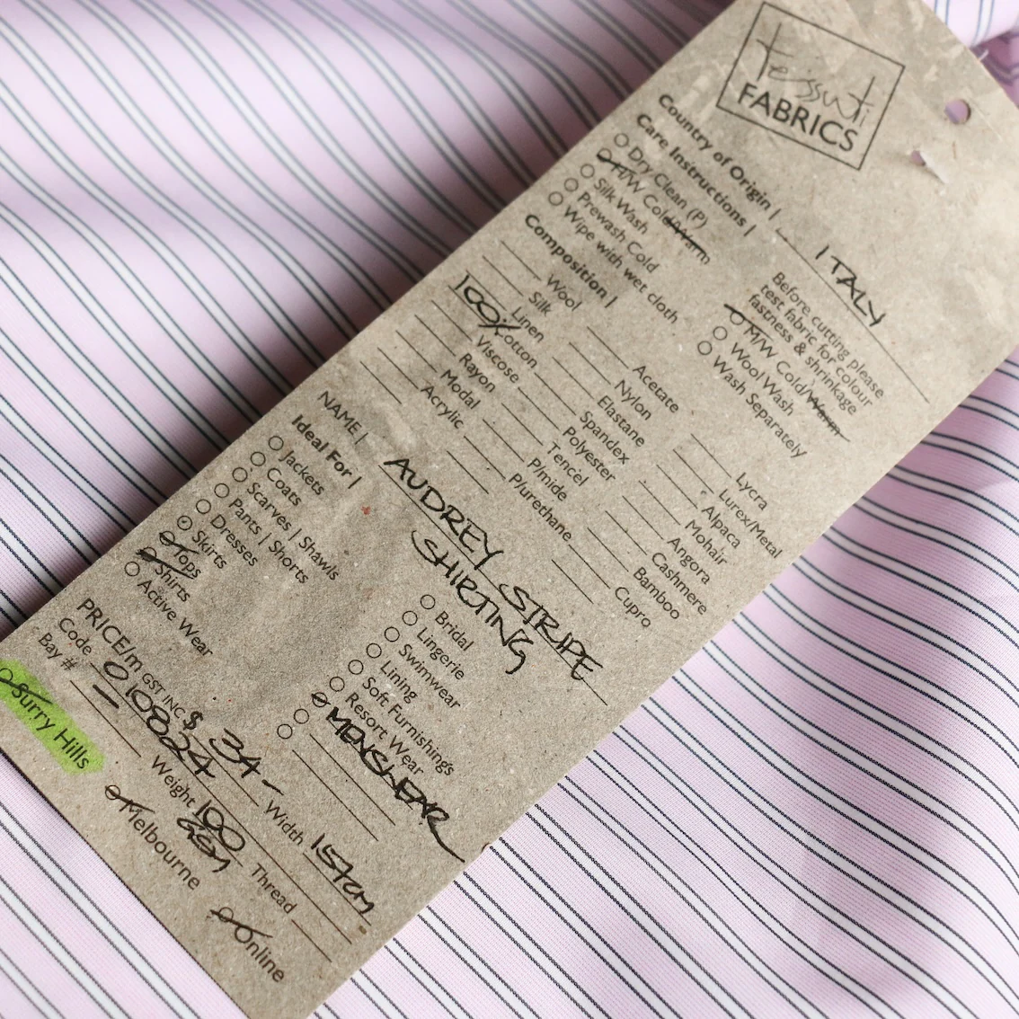 Audrey Stripe Shirting - Image 4