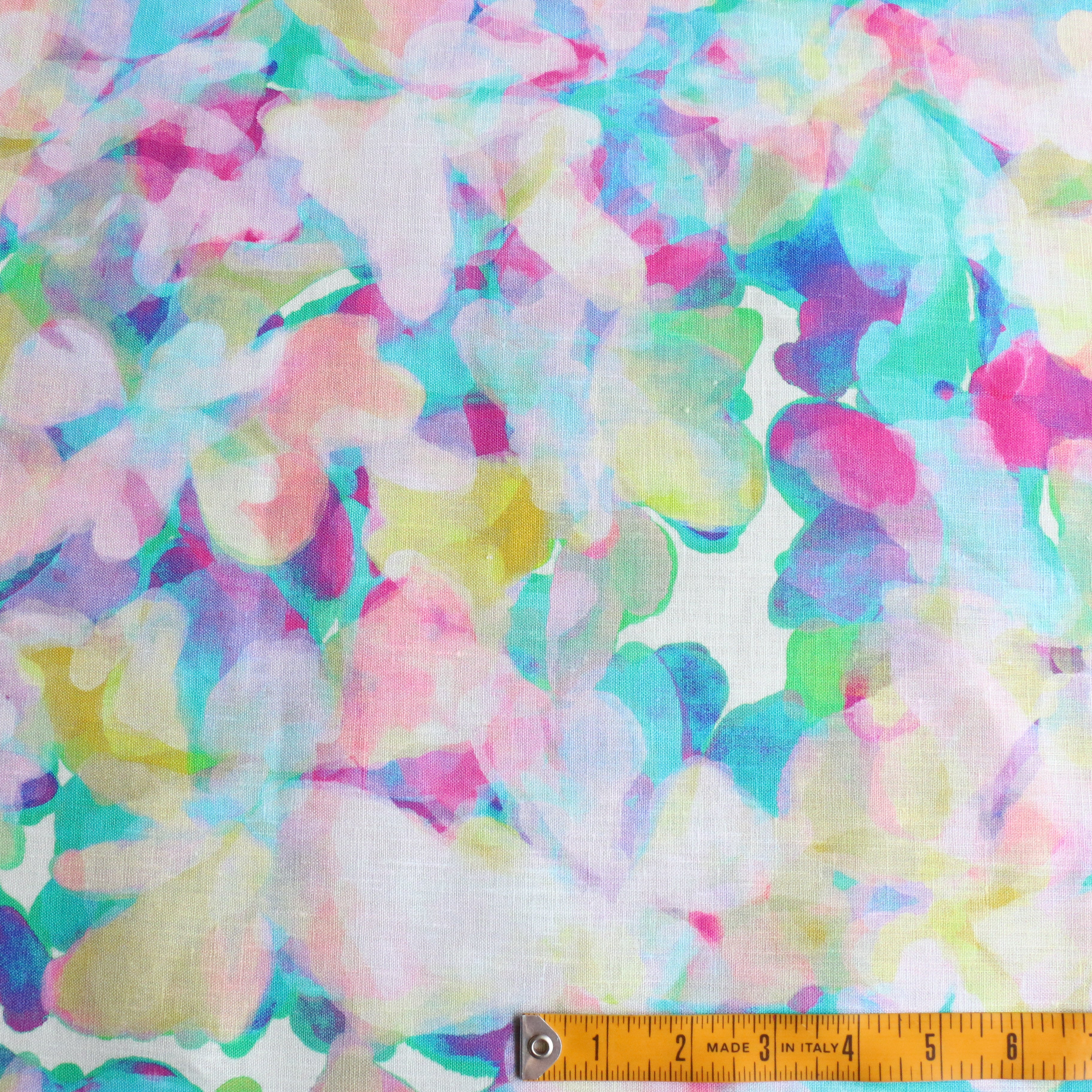 Aura Pink Printed Linen - Image 3