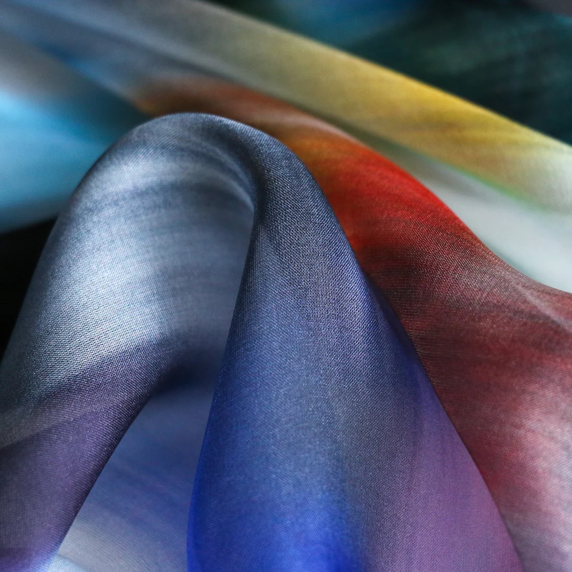 Aurora Sky Silk Chiffon - Image 2