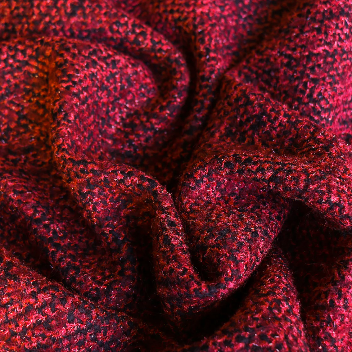 Aurora Tweed - Black/Claret/Fluro - Image 2