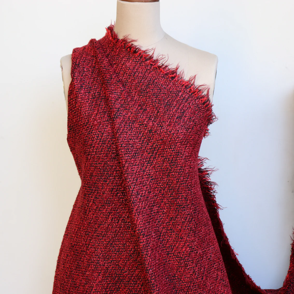 Aurora Tweed - Black/Claret/Fluro - Image 4
