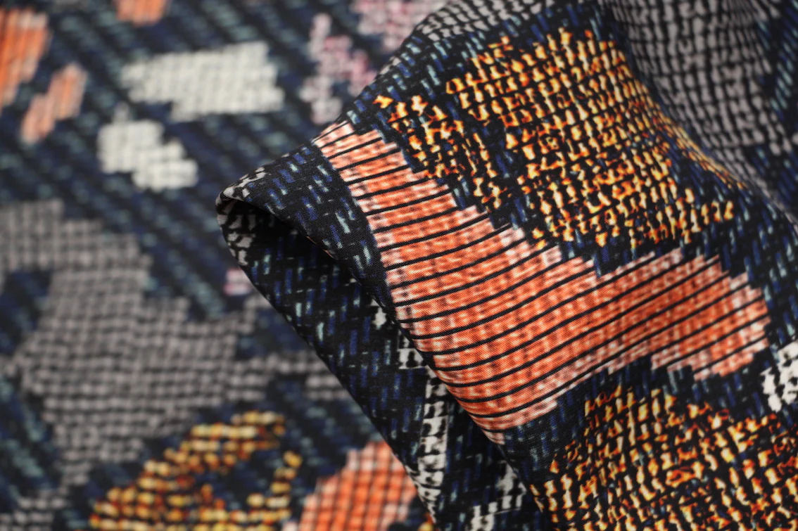 Autumn Matrix Silk Satin