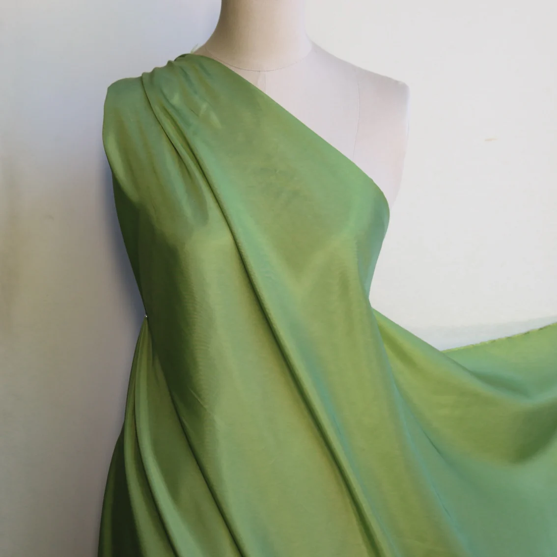 Avocado Green Rayon Lining (120cm wide) - Image 4