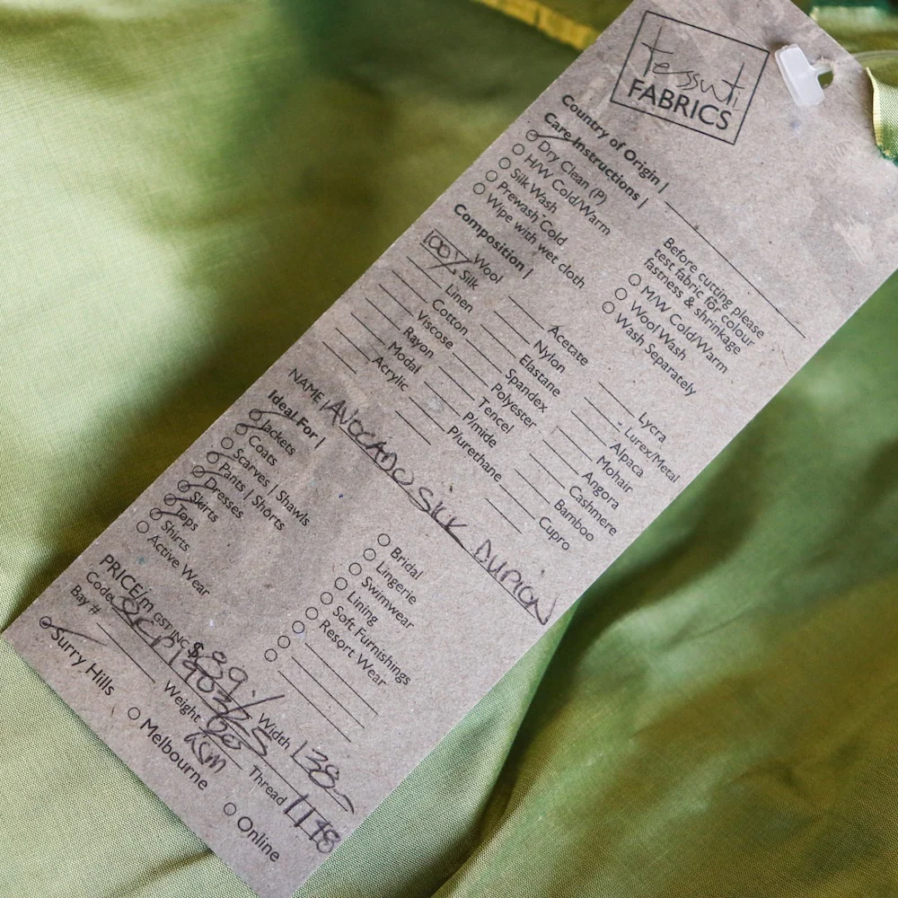 Avocado Silk Dupion - Image 3