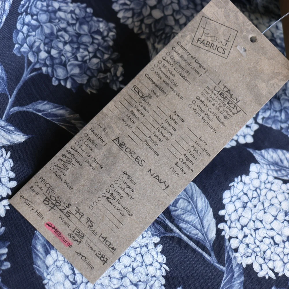 Azores Navy - Liberty Sycamore Linen - Image 5