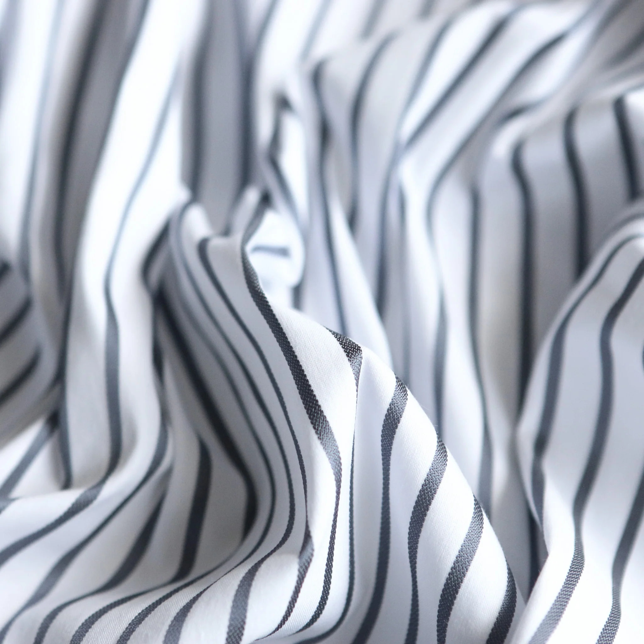 Bacall Stripe Stretch Cotton Shirting - Image 2