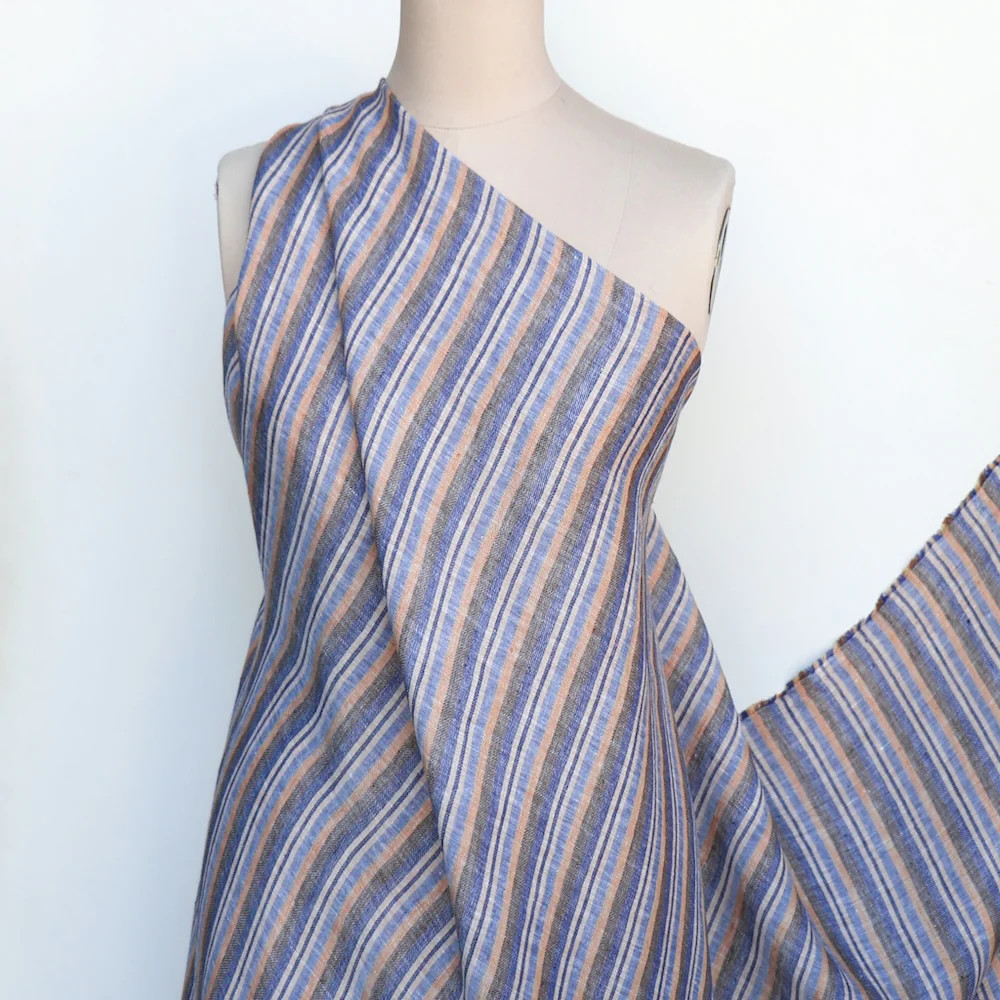 Baia Navy/Toffee Linen - Image 6