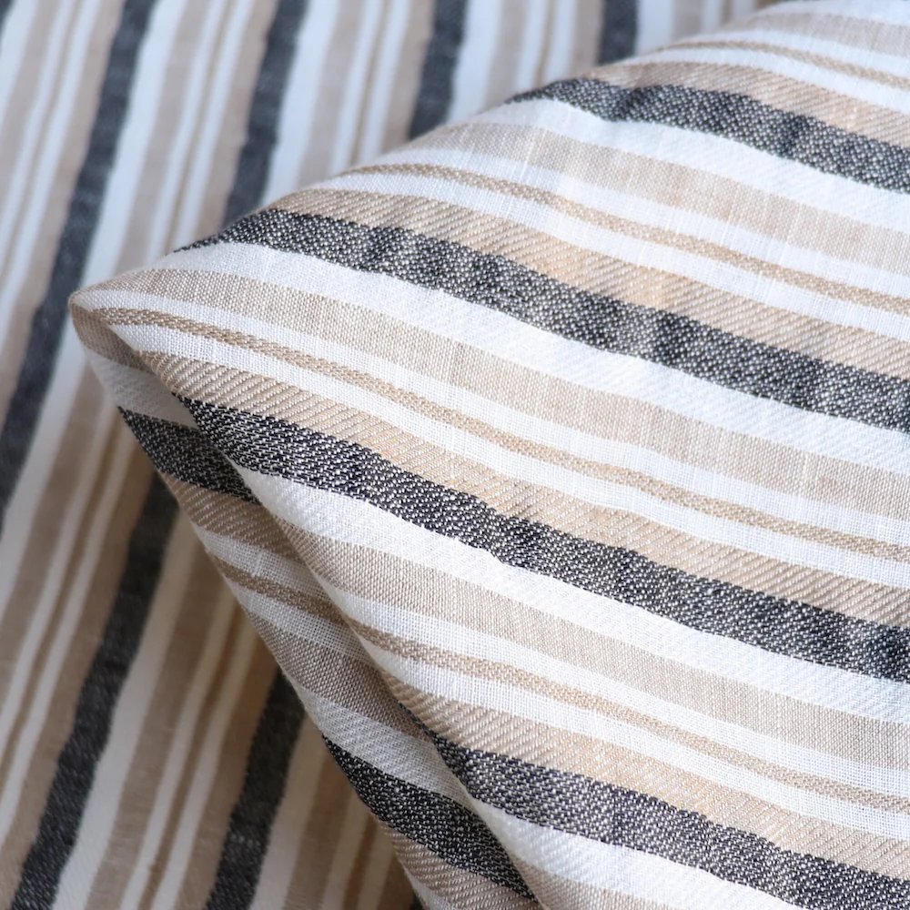 Baia String/Black Linen