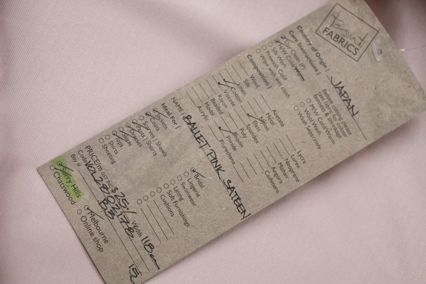 Ballet Pink Sateen - Image 2