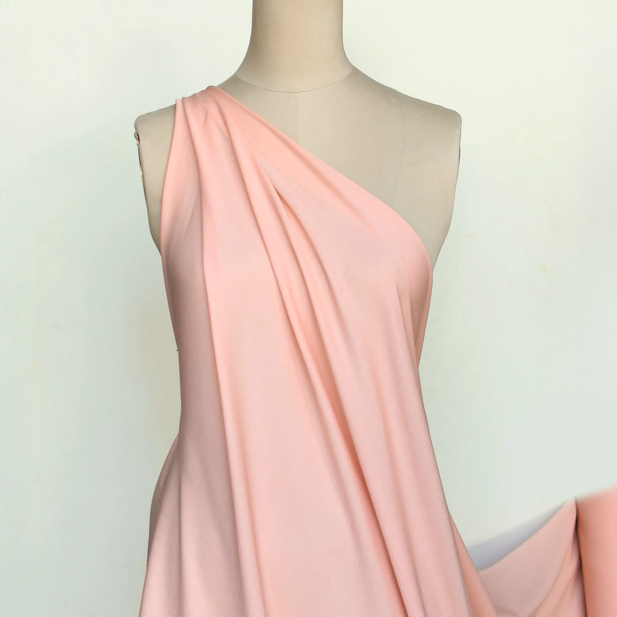 Ballet Pink Silk Double Georgette - Image 4
