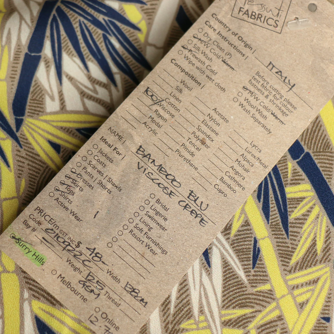 Bamboo Blu Viscose Crepe - Image 4