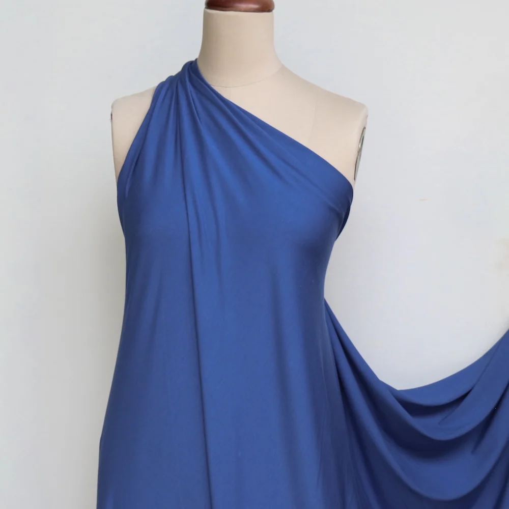 Bamboo Jersey Knit - Chambray (265gsm) - Image 4