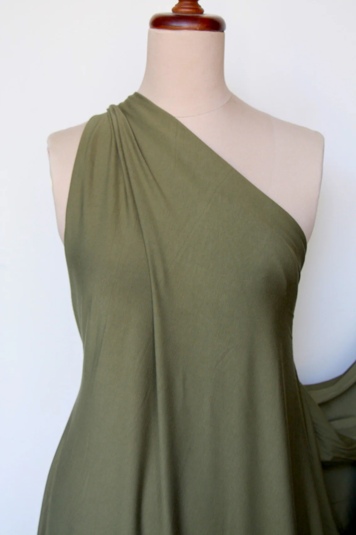 Bamboo Jersey Knit - Khaki - Image 2