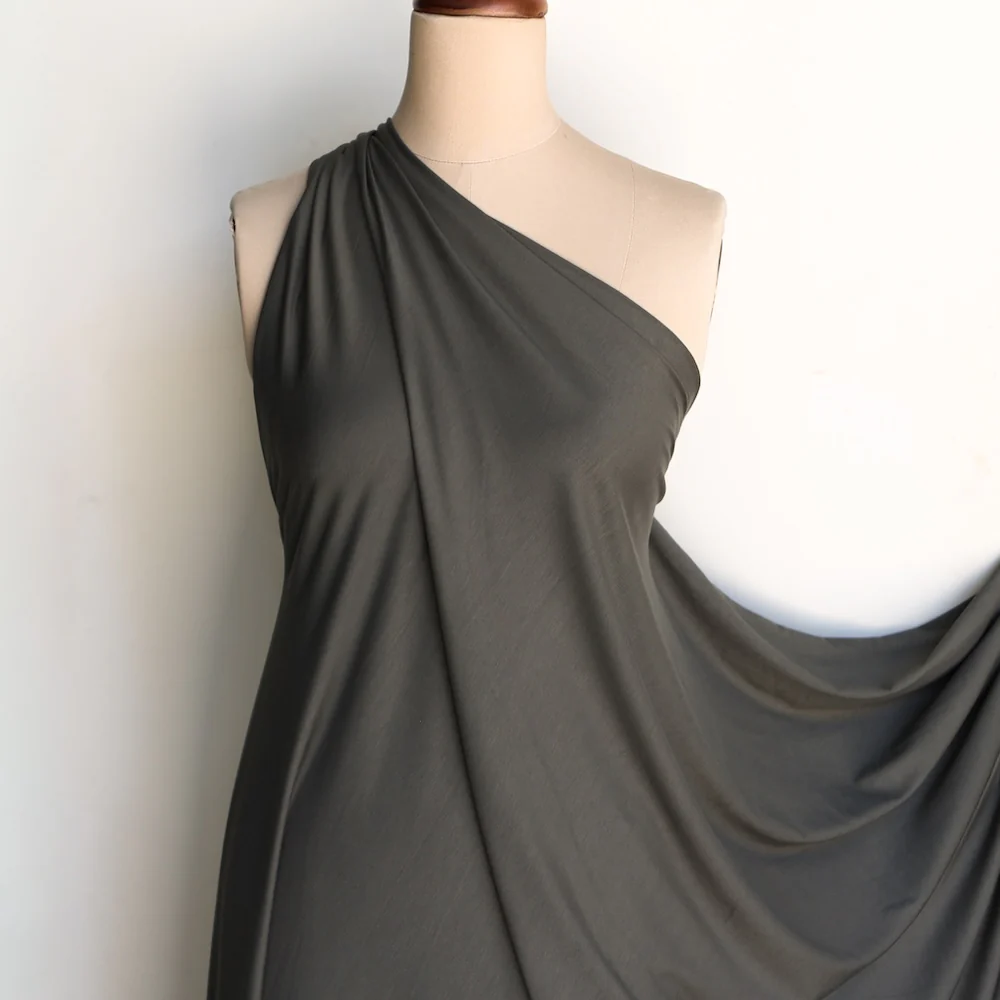 Bamboo Jersey Knit - Pine Green (265gsm) - Image 4