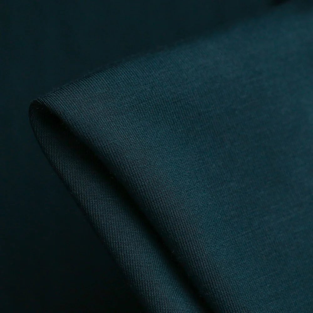 Bamboo Jersey Knit - Teal Green (265gsm)