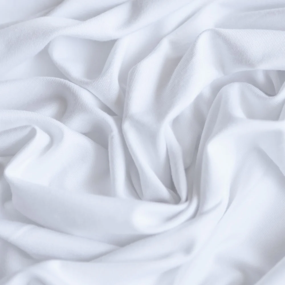 Bamboo Jersey Knit - White (265gsm) - Image 2