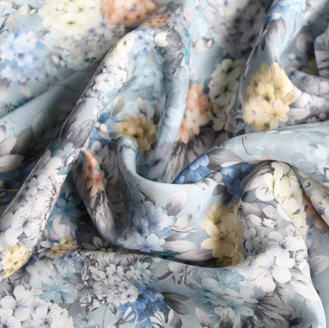 Beautiful In Blue Silk Satin - Image 2