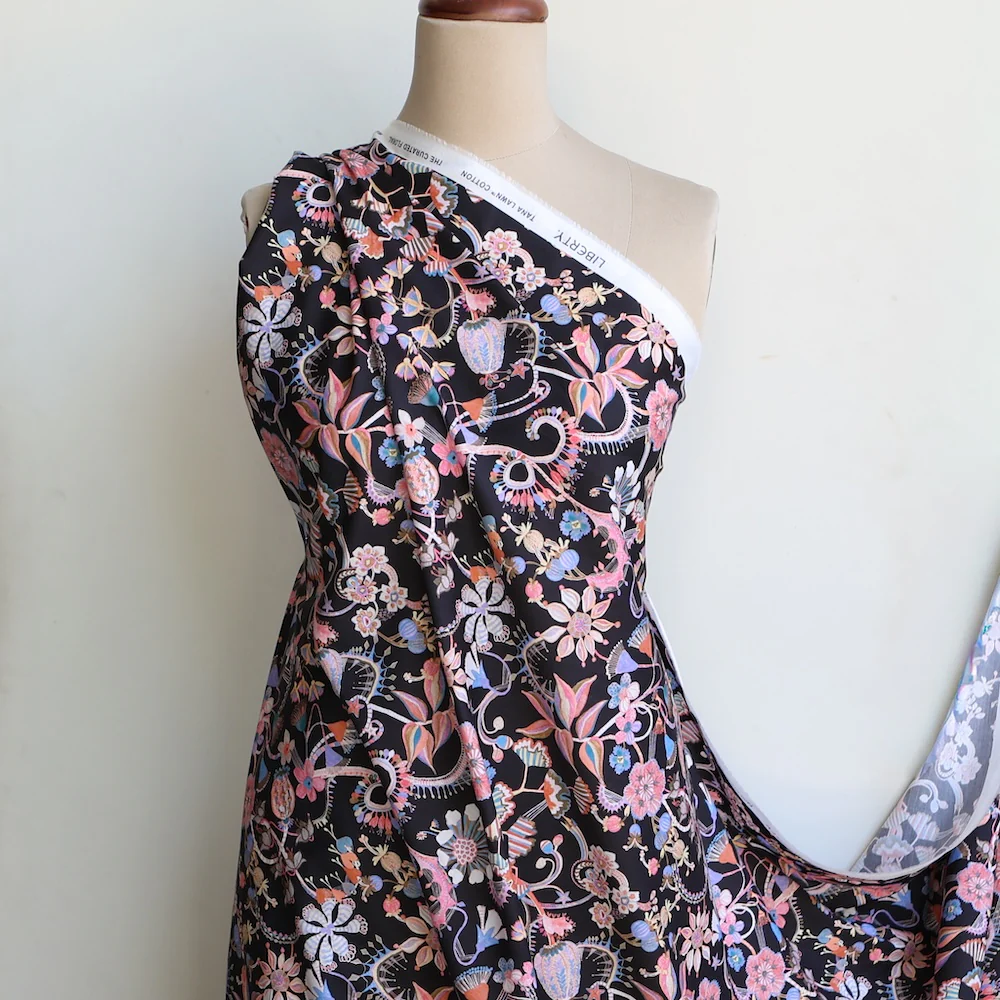Beautifully Bazaar Black - Liberty Tana Lawn™ - Image 4