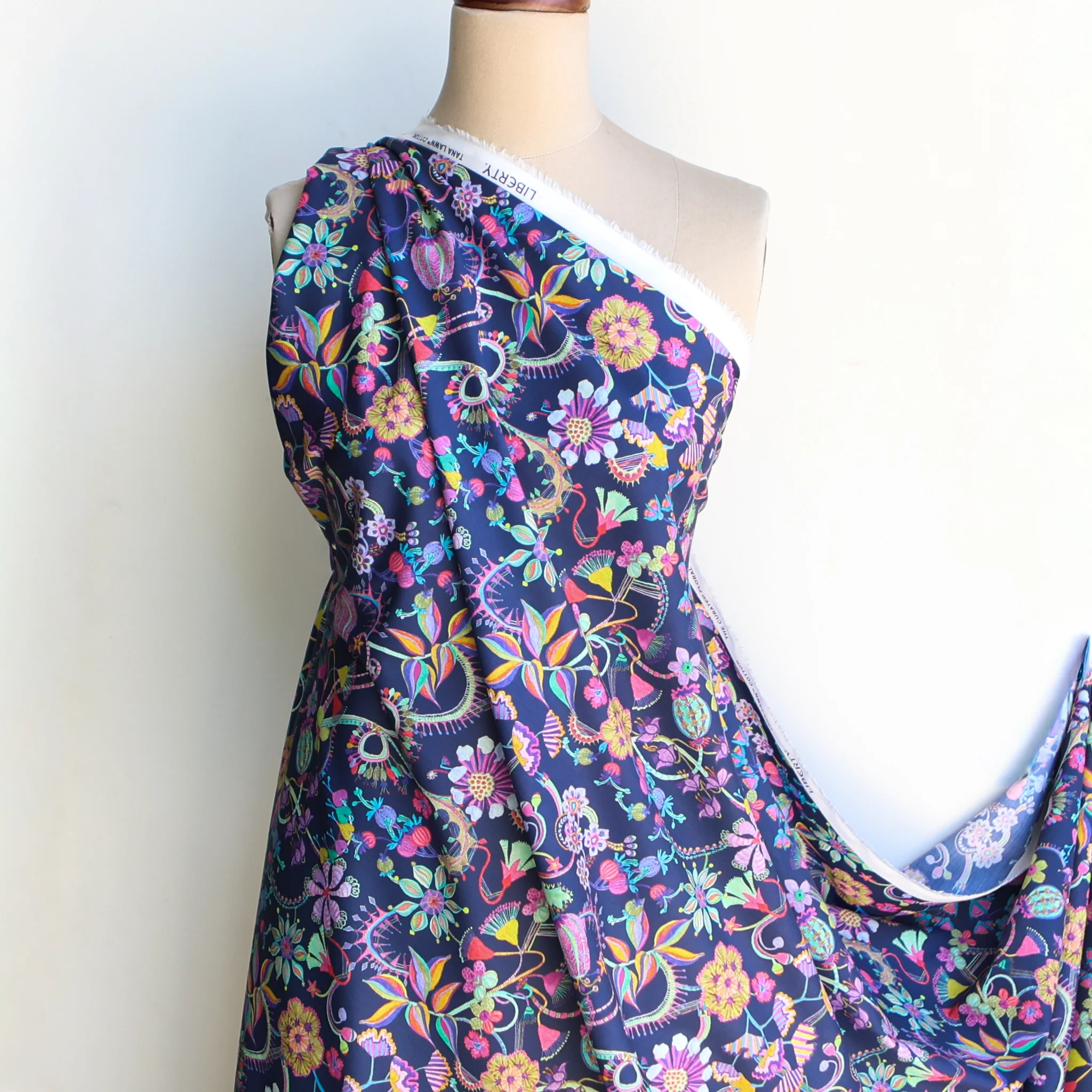 Beautifully Bazaar Navy - Liberty Tana Lawn™ - Image 4