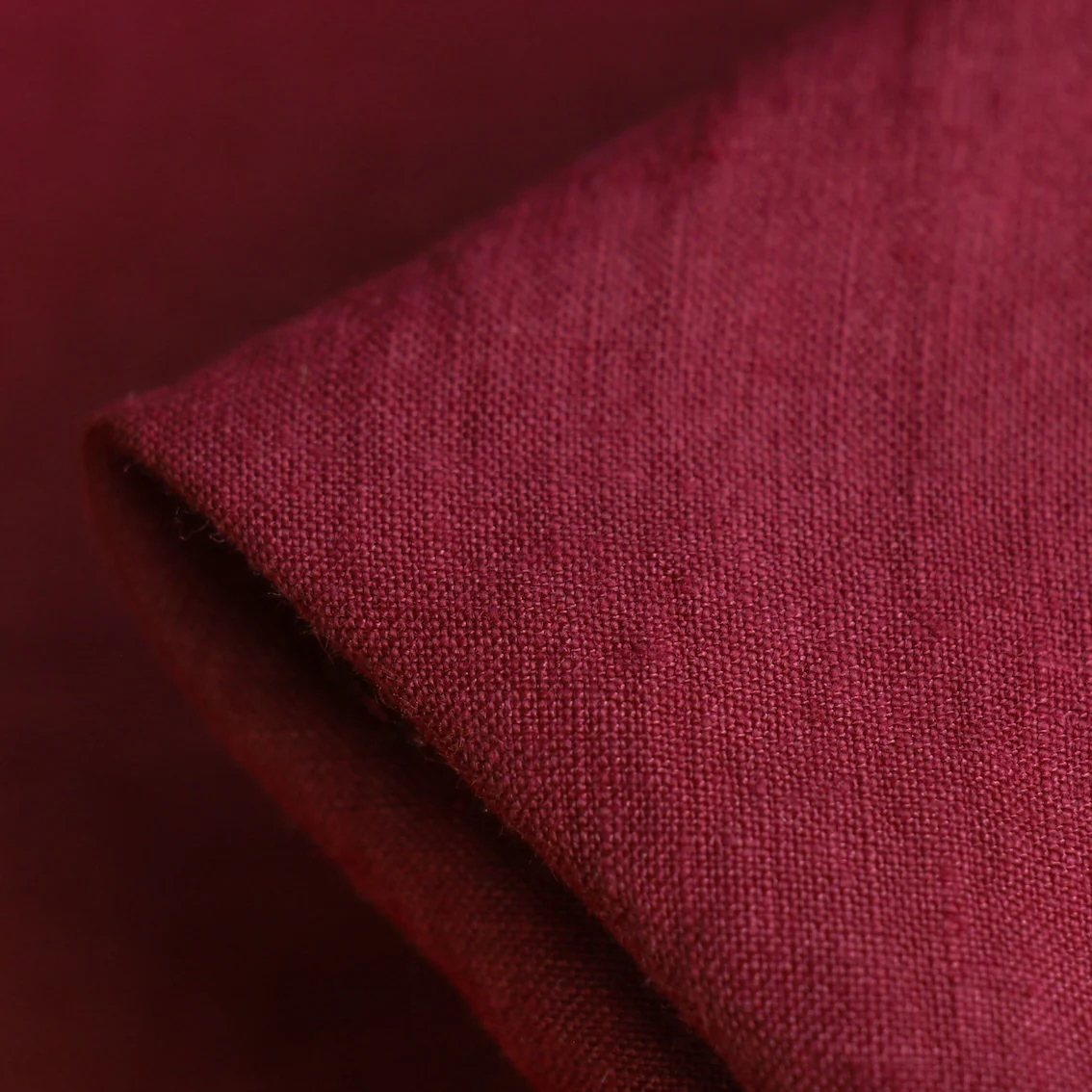 Bedford Garnet Washed Linen