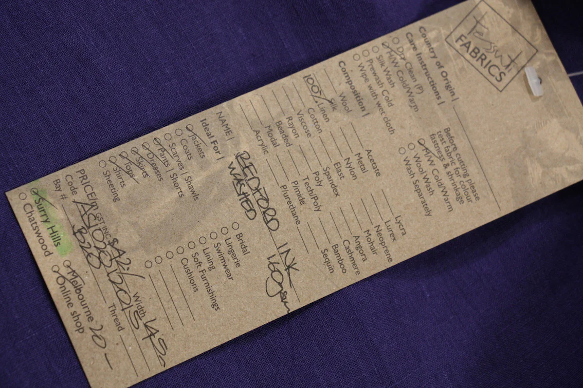 Bedford Ink Washed Linen - Image 8
