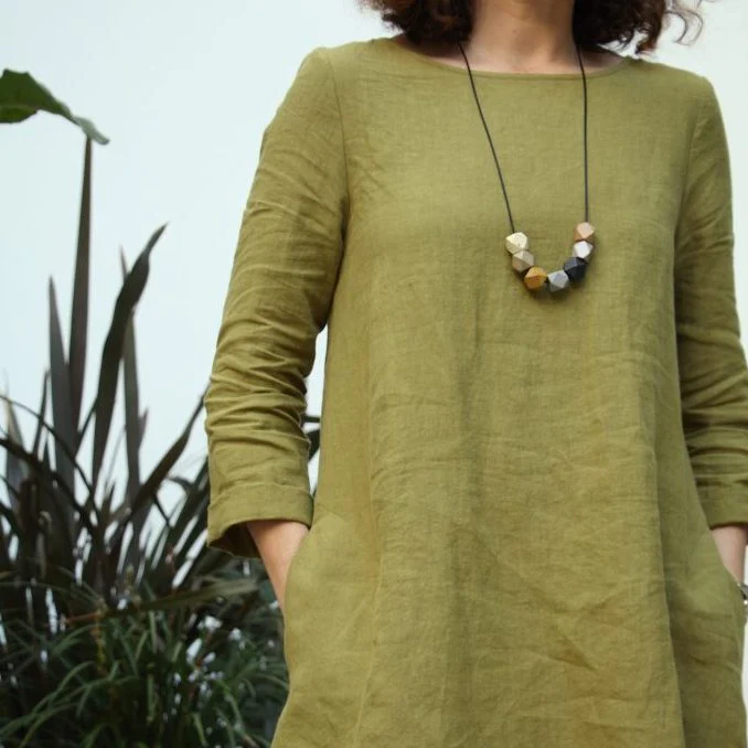 Bedford Olive Washed Linen - Image 2