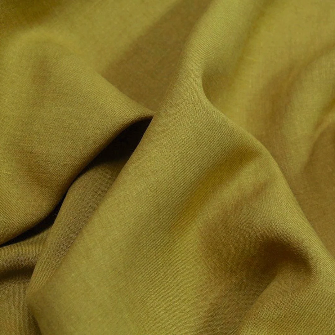 Bedford Olive Washed Linen - Image 3