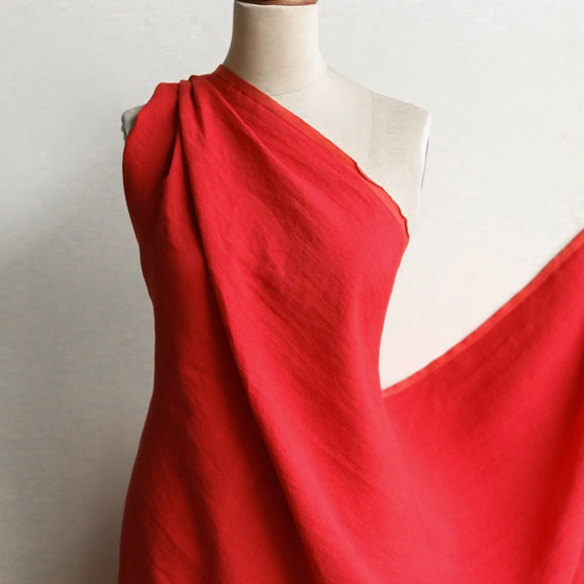 Bedford Pepper Red Washed Linen - Image 3