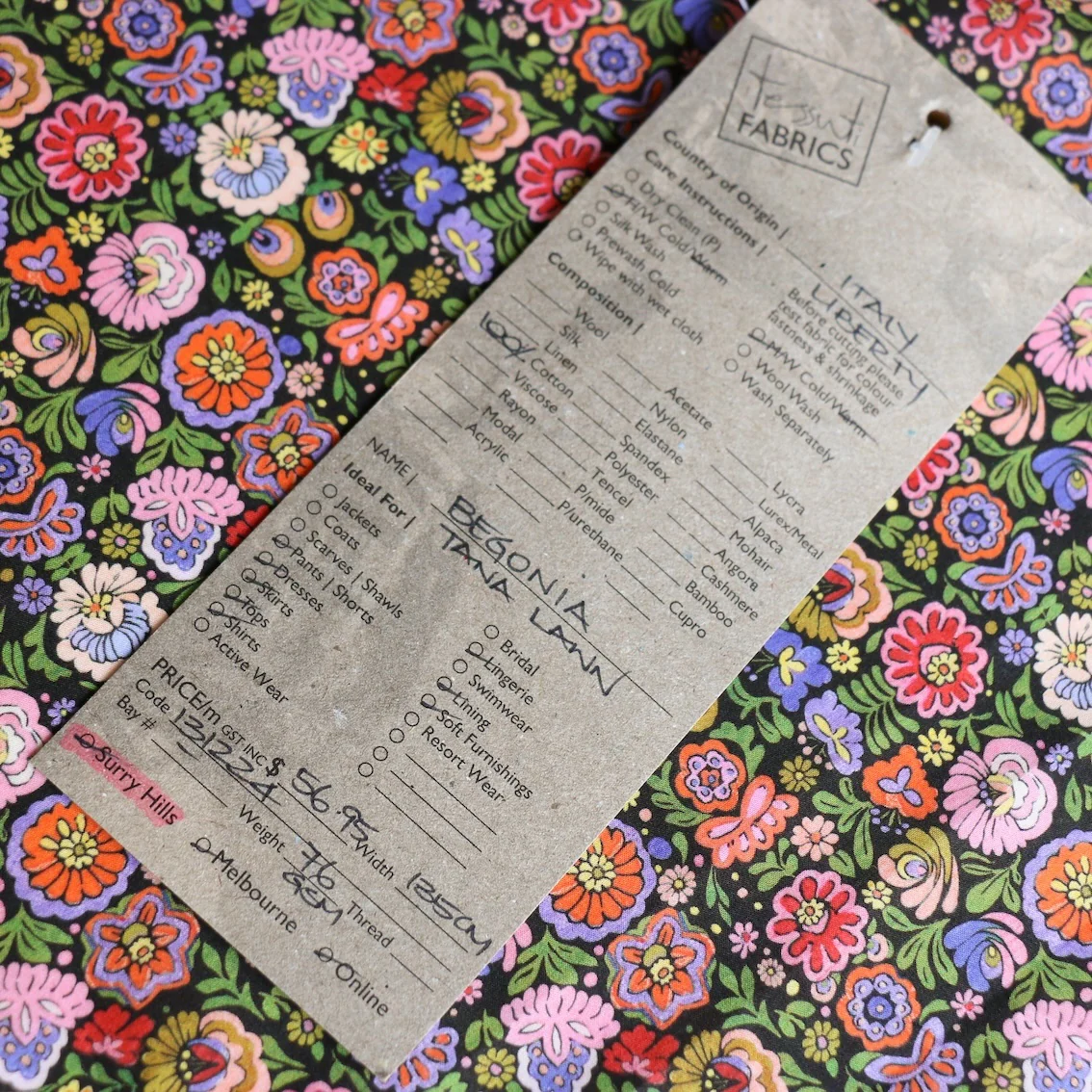 Begonia - Liberty Tana Lawn - Image 4