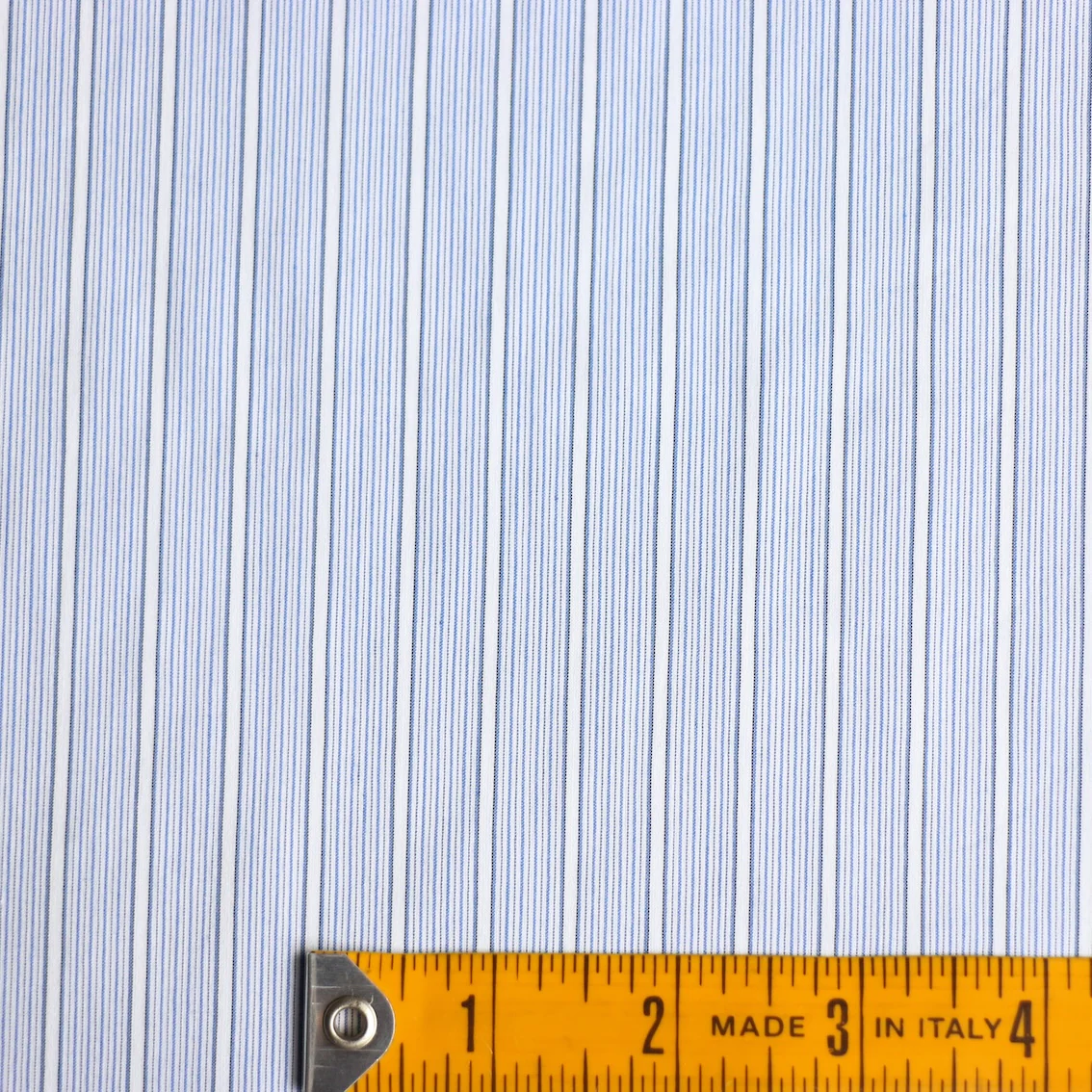 Belagio Blue Striped Poplin Shirting - Image 3