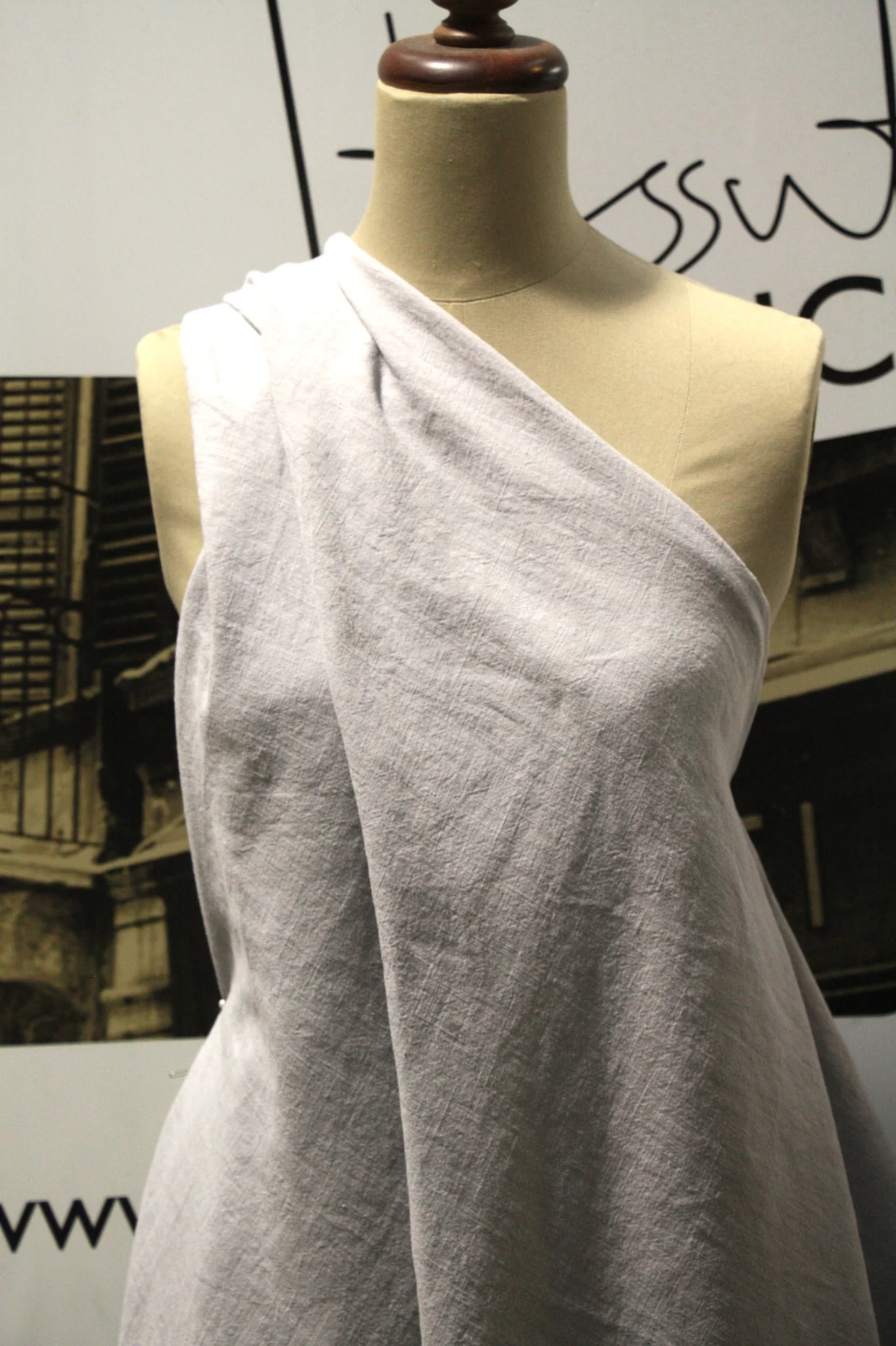 Belfast Stone - Vintage Washed Linen - Image 3