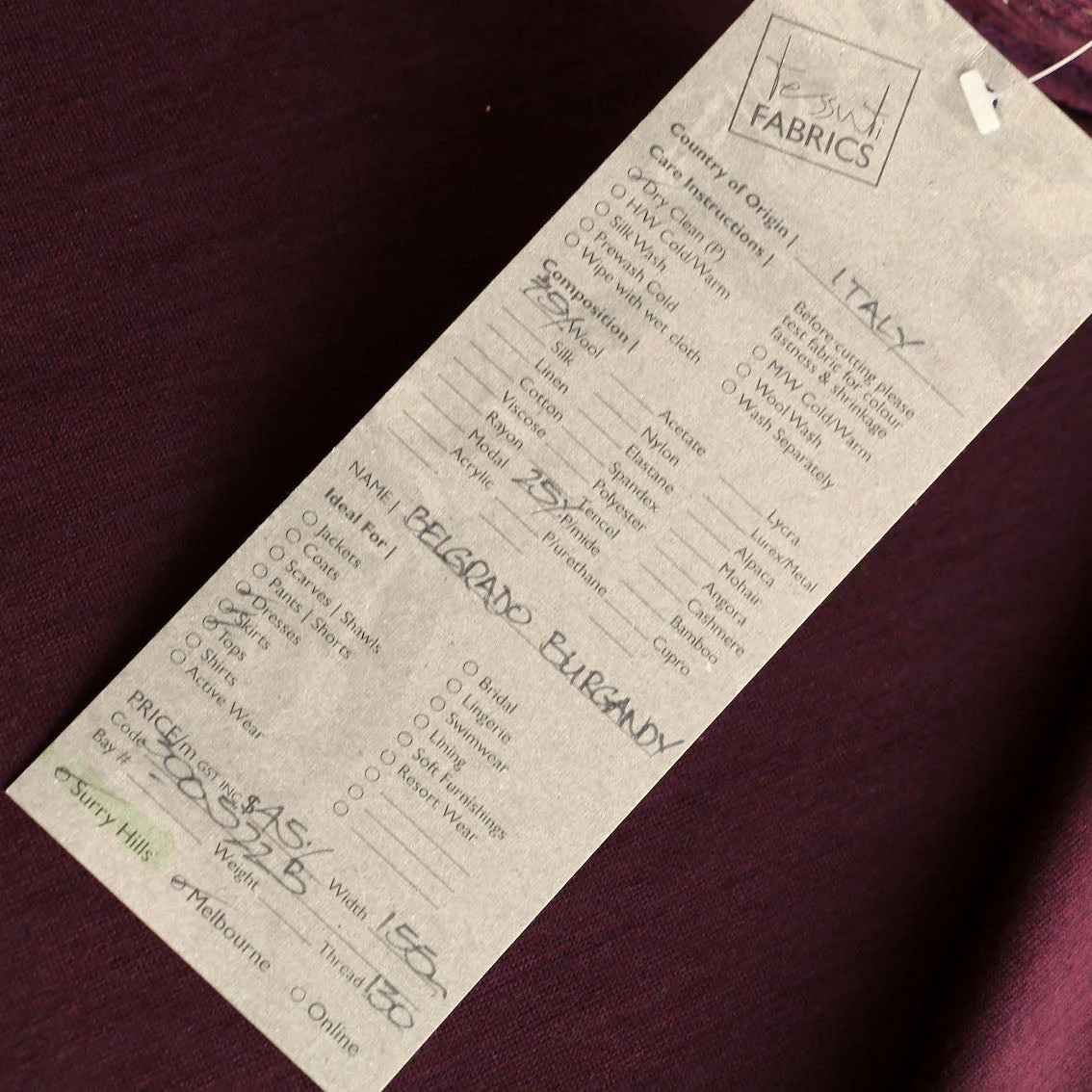 Belgrado Burgundy - Image 3