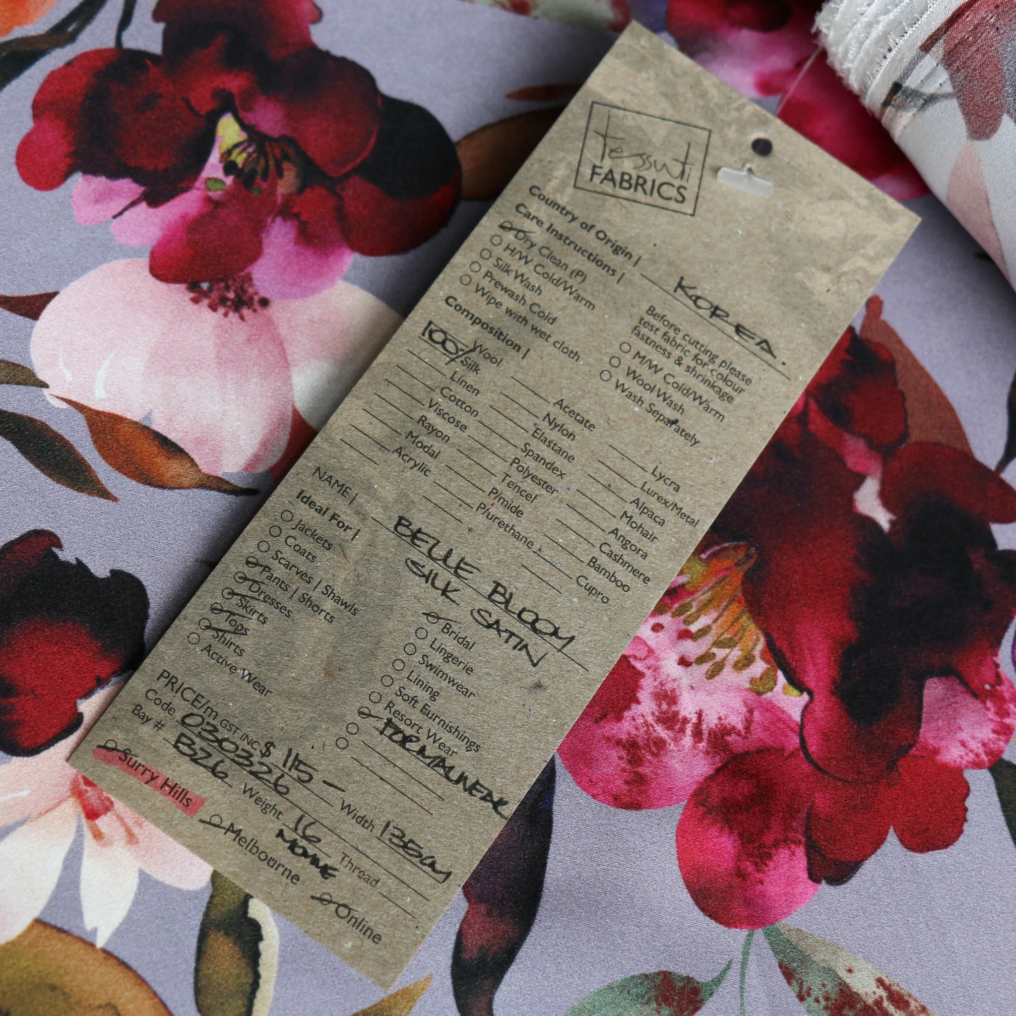 Belle Bloom Silk Satin - Image 5