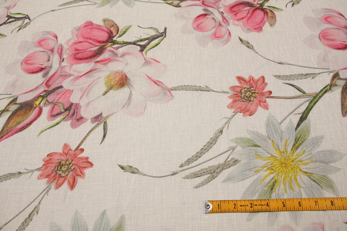 Bellissimi Fiori - Printed Linen - Image 2