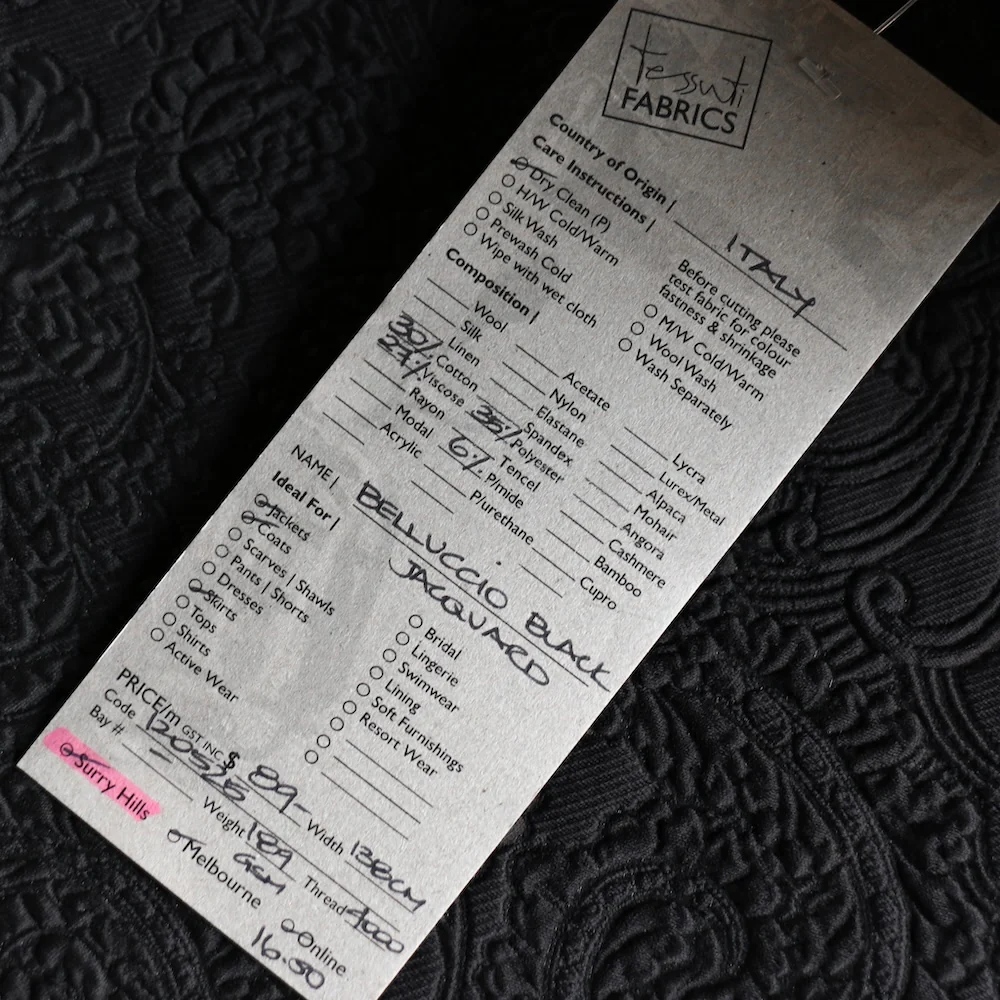 Belluccio Black Jacquard - Image 4