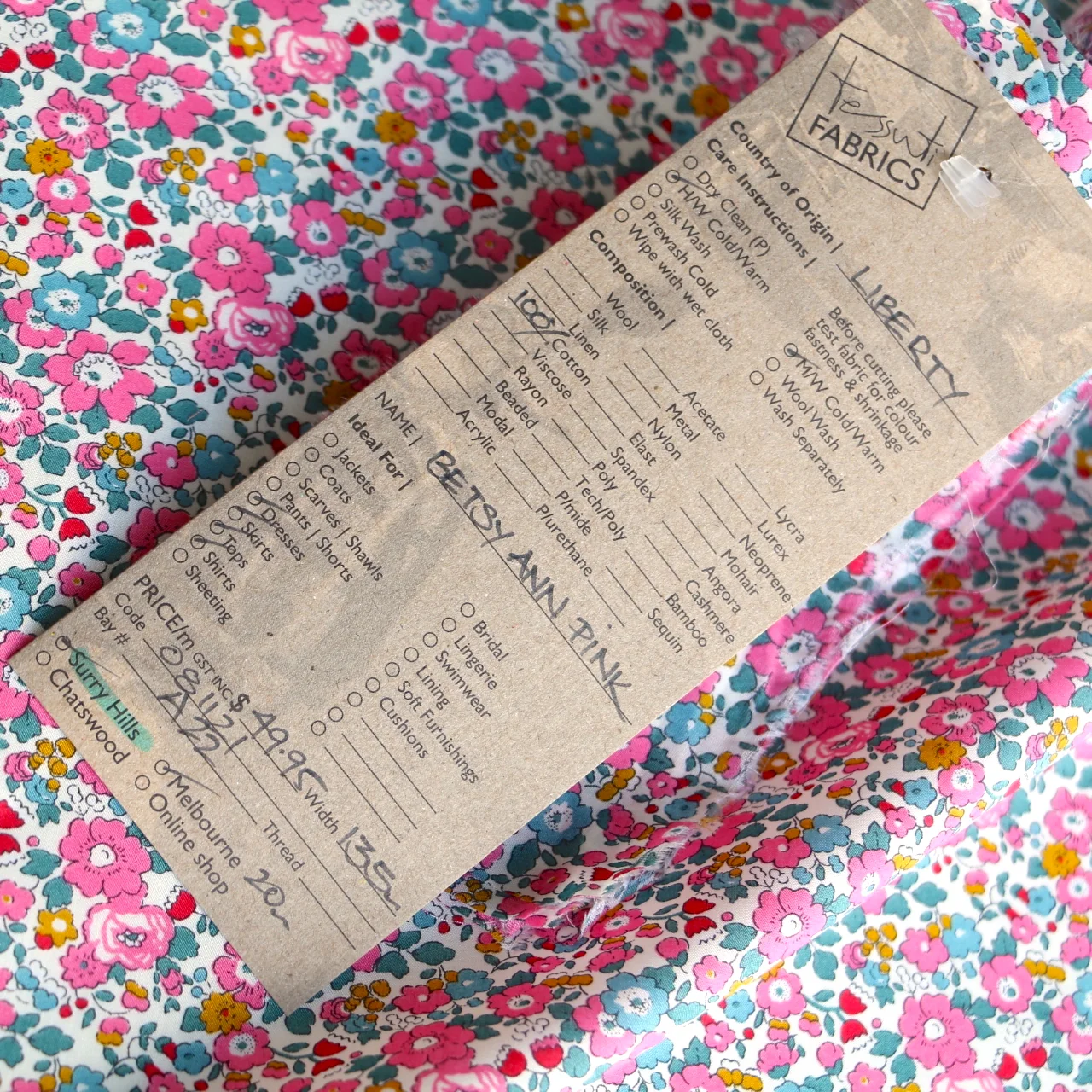 Betsy Ann Pink - Liberty Tana Lawn⢠- Image 5