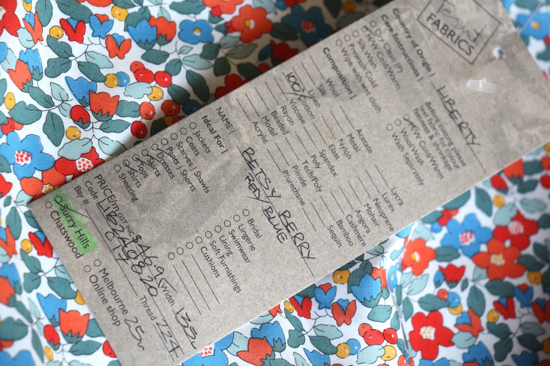 Betsy Berry Red/Blue - Liberty Tana Lawn™ - Image 4