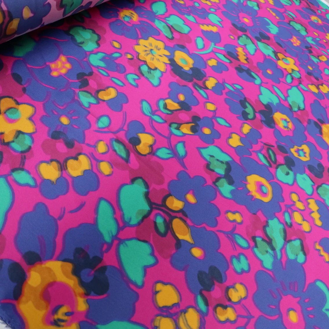 Betsy Shadow Magenta Liberty Belgravia Silk Satin - Image 4