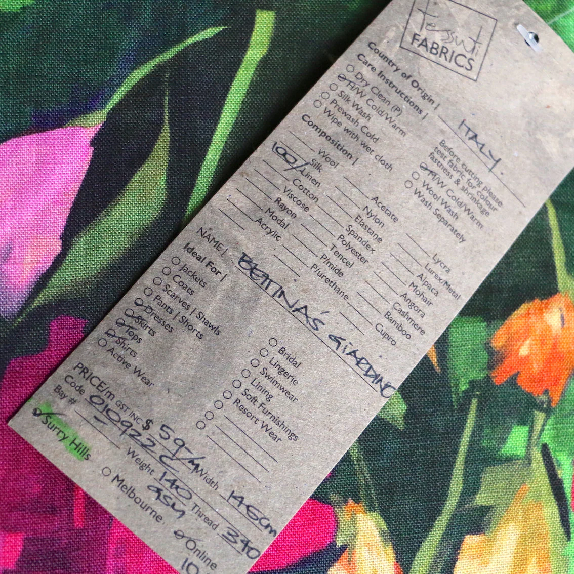 Bettina's Giardino Printed Linen - Image 5
