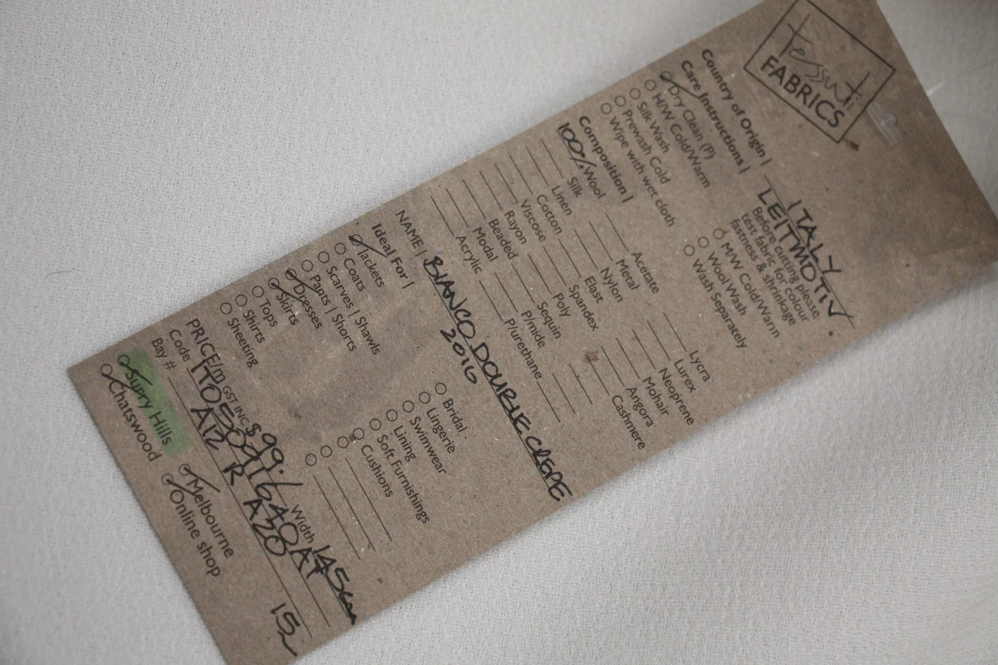 Bianco Double Crepe - Image 2